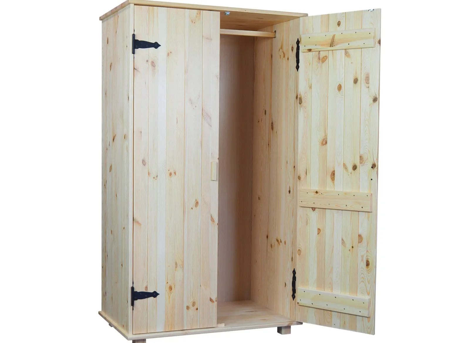 Szafa z drążkiem NATURAL WOOD, kolor sosnowy