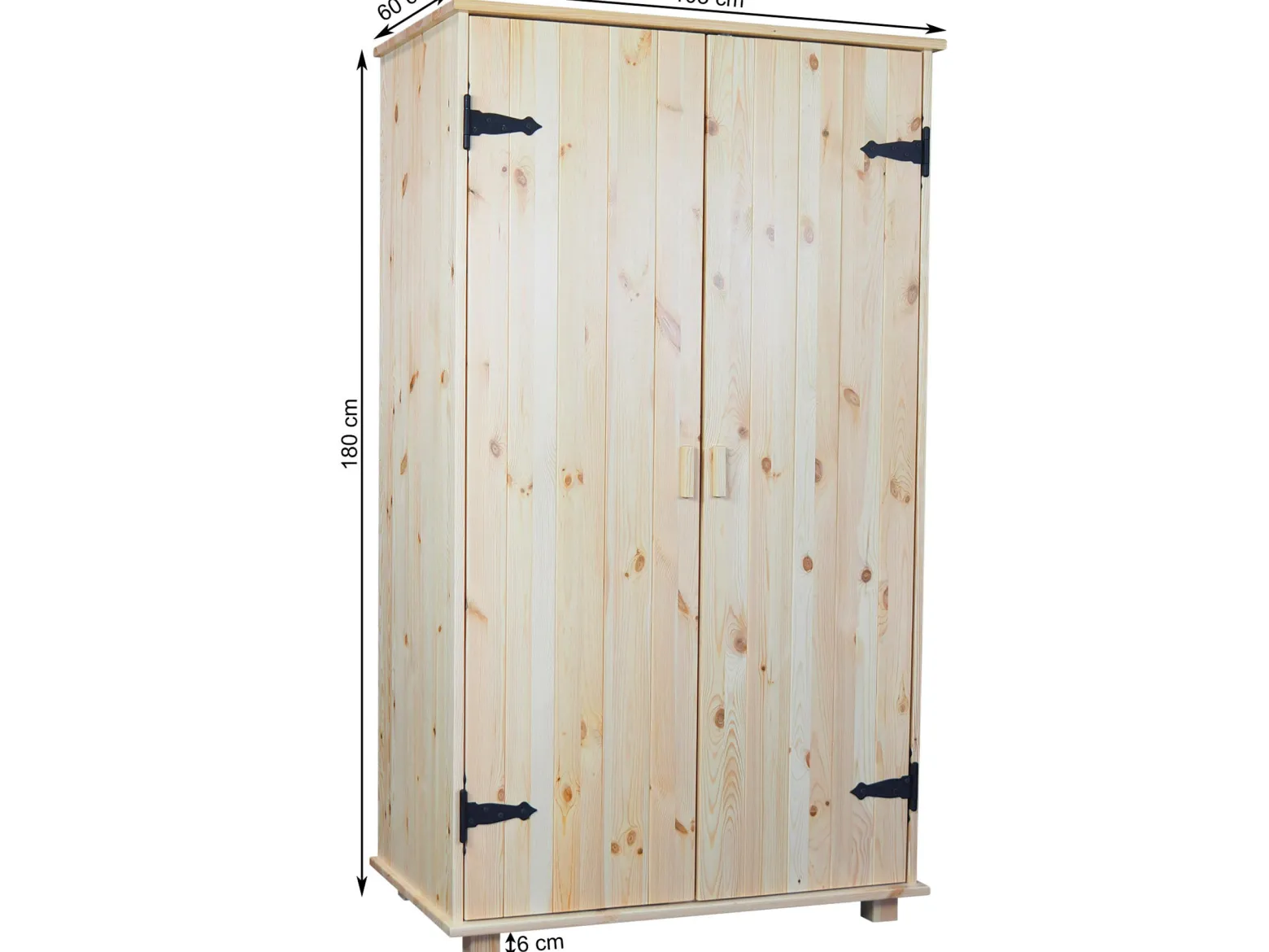 Szafa z drążkiem NATURAL WOOD, kolor sosnowy