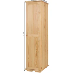 Szafa 40 z drążkiem prawostronna MODERN, kolor sosnowy