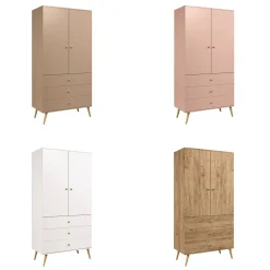 Szafa z Szufladami 100cm Dąb Craft IKON Sznurkowe Uchwyty