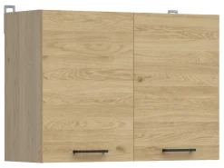 Szafka kuchenna górna Junona Line 80 cm z 2 drzwiami dąb bernstein
