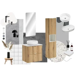 Szafka pod Umywalkę Nova Oak 60 cm z Blatem
