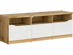 Szafka RTV Nuis 135 cm z 3 szufladami dąb wotan