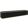 Szafka RTV ORO MDF 175 czarny + złoto