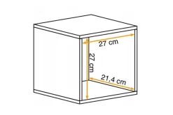 Szafka wisząca czarny połysk SWITCH 30 cm