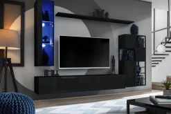 Szafka wisząca czarny połysk SWITCH 30 cm
