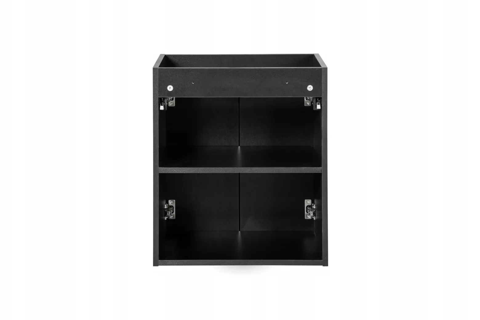 Szafka Z UMYWALKĄ 50 cm CZARNA WISZĄCA RYFLE 2D NOVA BLACK