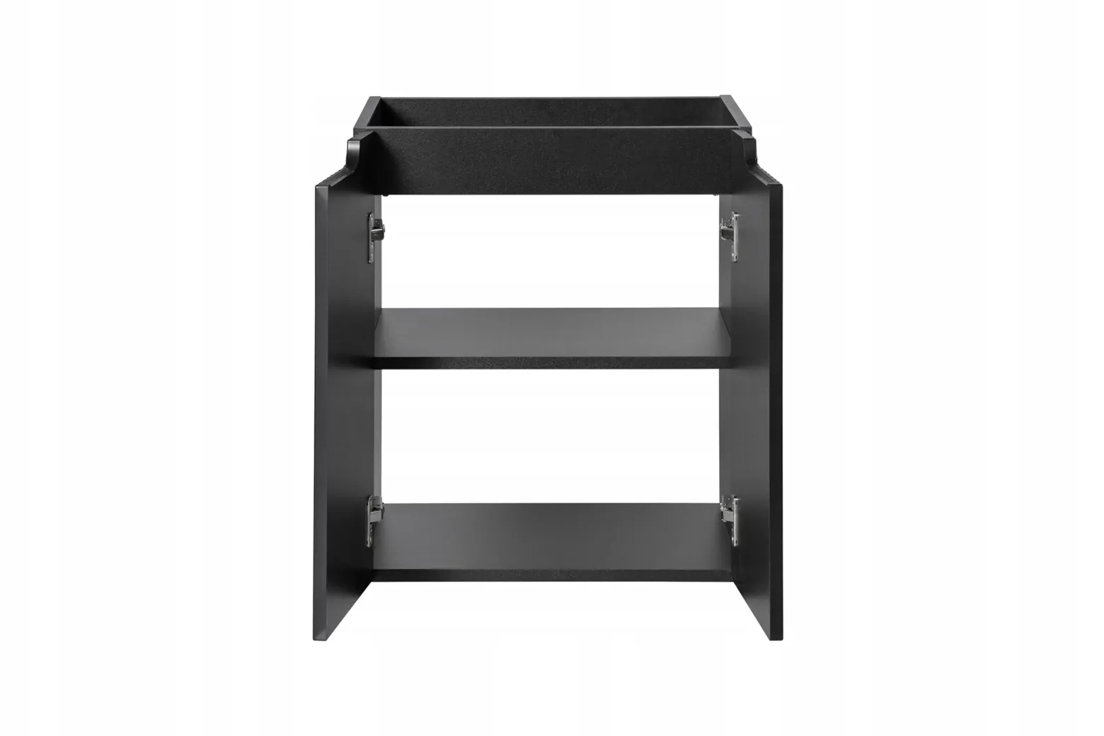 Szafka Z UMYWALKĄ 50 cm CZARNA WISZĄCA RYFLE 2D NOVA BLACK