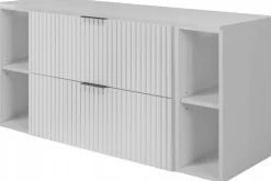 Szafka Łazienkowa 120 cm BIAŁA BLAT REGAŁY RYFLE 4S FLOW