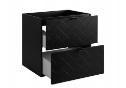 Szafka Łazienkowa 60 cm POD UMYWALKĘ MADIS CZARNA Black