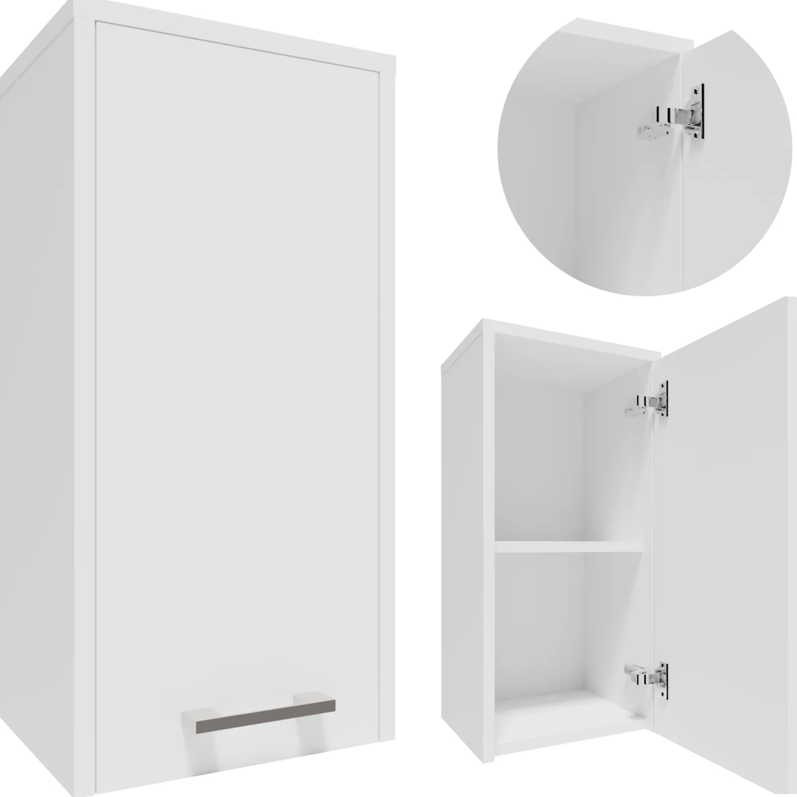 Szafka łazienkowa FW30BIA biała 30cm wisząca mała funkcjonalna regał półka
