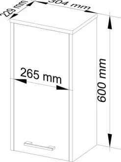 Szafka łazienkowa FW30BIA biała 30cm wisząca mała funkcjonalna regał półka
