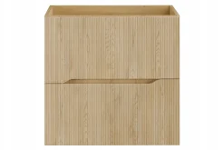 Szafka łazienkowa NORDIC CREMONA 60 cm dąb cremona ryflowana nowoczesna