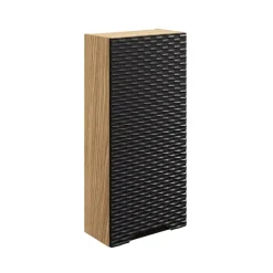 Szafka łazienkowa OCEAN BLACK 83-35-1D 35cm dąb olejowany/cz