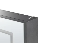 Szafka łazienkowa wisząca lustro LED czarna