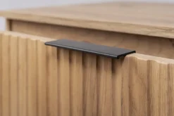 Szafka Łazienkowa Wisząca Pod Umywalkę Flisan 80X46 Cm Z Blatem Dąb Mdf