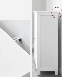 Szafka łazienkowa 30x55x82 cm stojąca 4 SZUFLADY LHC41W