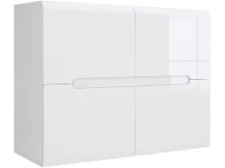 Szafka Azteca Trio 105 cm czterodrzwiowa biały połsyk