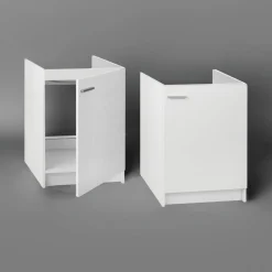 Szafka Biała Kuchenna 60 x 50 biała Slim + Zlew Deante + Syfon do Zmywarki