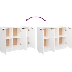 Szafka Biała z Drzwiami 90.5x30x70 cm do Salonu Pokoju Sypialni