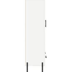 Szafka Biała z Drzwiami 69.5x31x115 cm do Salonu Pokoju Sypialni