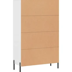 Szafka Biała z Drzwiami 69.5x31x115 cm do Salonu Pokoju Sypialni