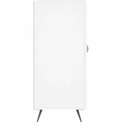 Szafka Biała z Drzwiami 90x34x80 cm do Salonu Pokoju Sypialni