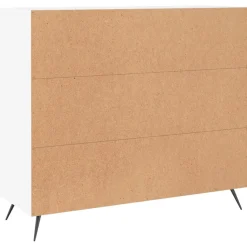 Szafka Biała z Drzwiami 90x34x80 cm do Salonu Pokoju Sypialni