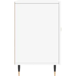 Szafka Biała z Drzwiami z Szufladami 100x36x60 cm do Salonu Pokoju