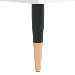 Szafka Biała z Drzwiami z Szufladami 100x36x60 cm do Salonu Pokoju