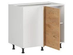 Szafka dolna Hamper prawa dąb lancelot zabudowuje naroże 110x65 cm