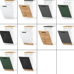 Szafka front do zmywarki 45cm blande wotan biały mat