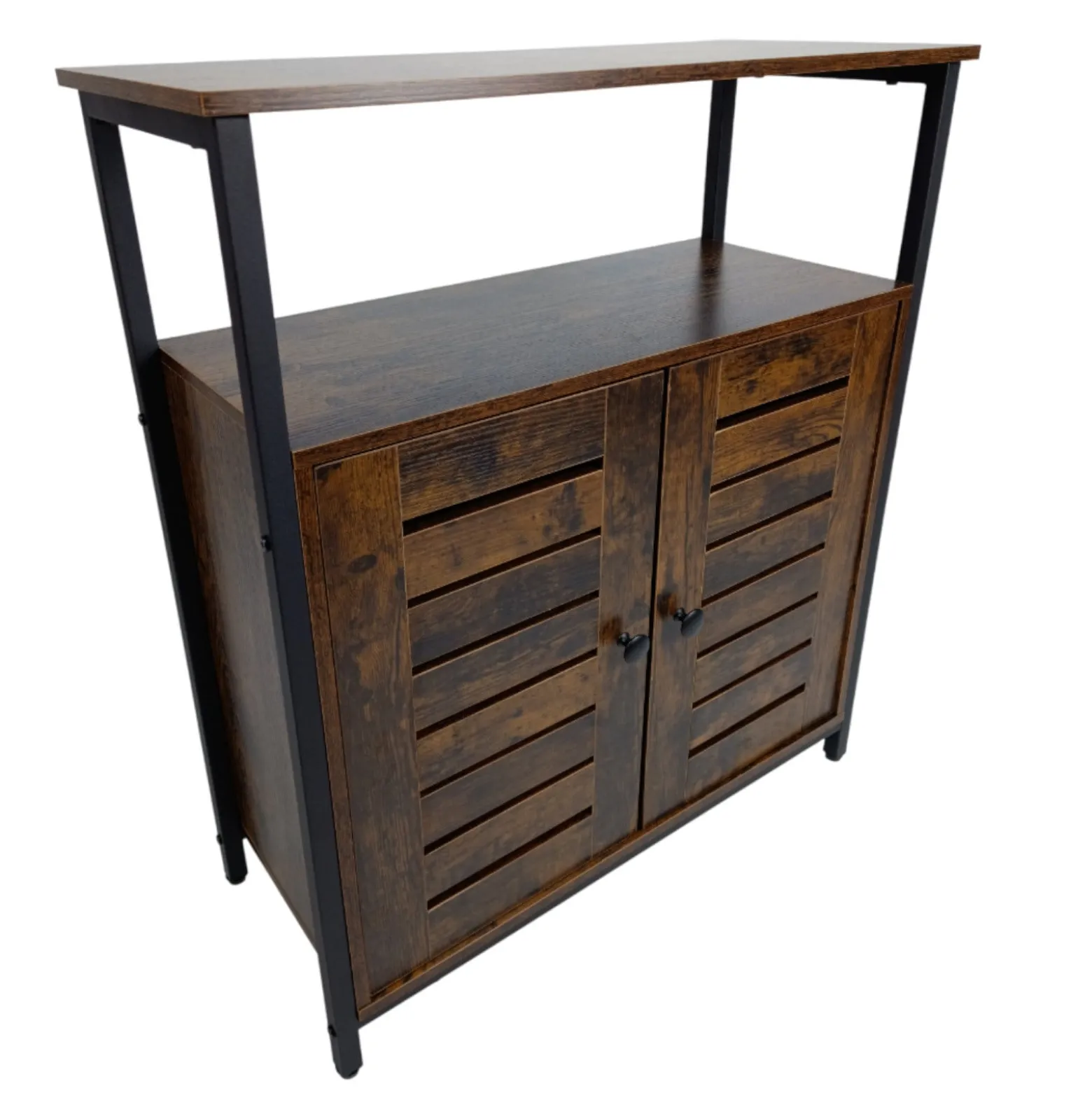Szafka industrialna komoda z półką regał rustykalny brąz loft 70x30x80 cm