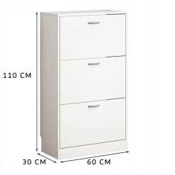 Szafka komoda regał na buty do przedpokoju 3 drzwi nowoczesna loft 110 cm