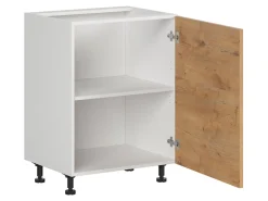 Szafka kuchenna dolna Hamper 60 cm prawa dąb lancelot