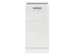 Szafka kuchenna dolna Junona Line 40 cm lewa kredowy połysk