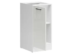 Szafka kuchenna dolna Junona Line 40 cm lewa kredowy połysk
