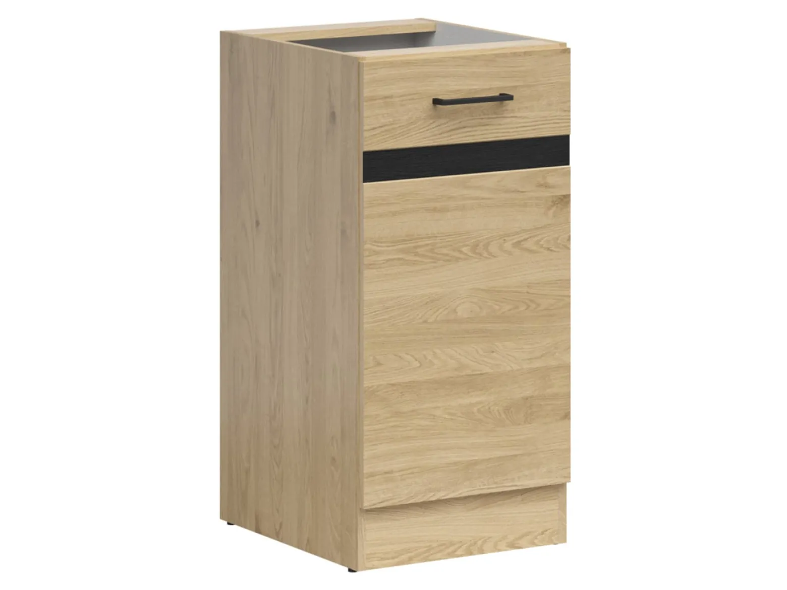 Szafka kuchenna dolna Junona Line 40 cm lewa z drzwiami dąb bernstein