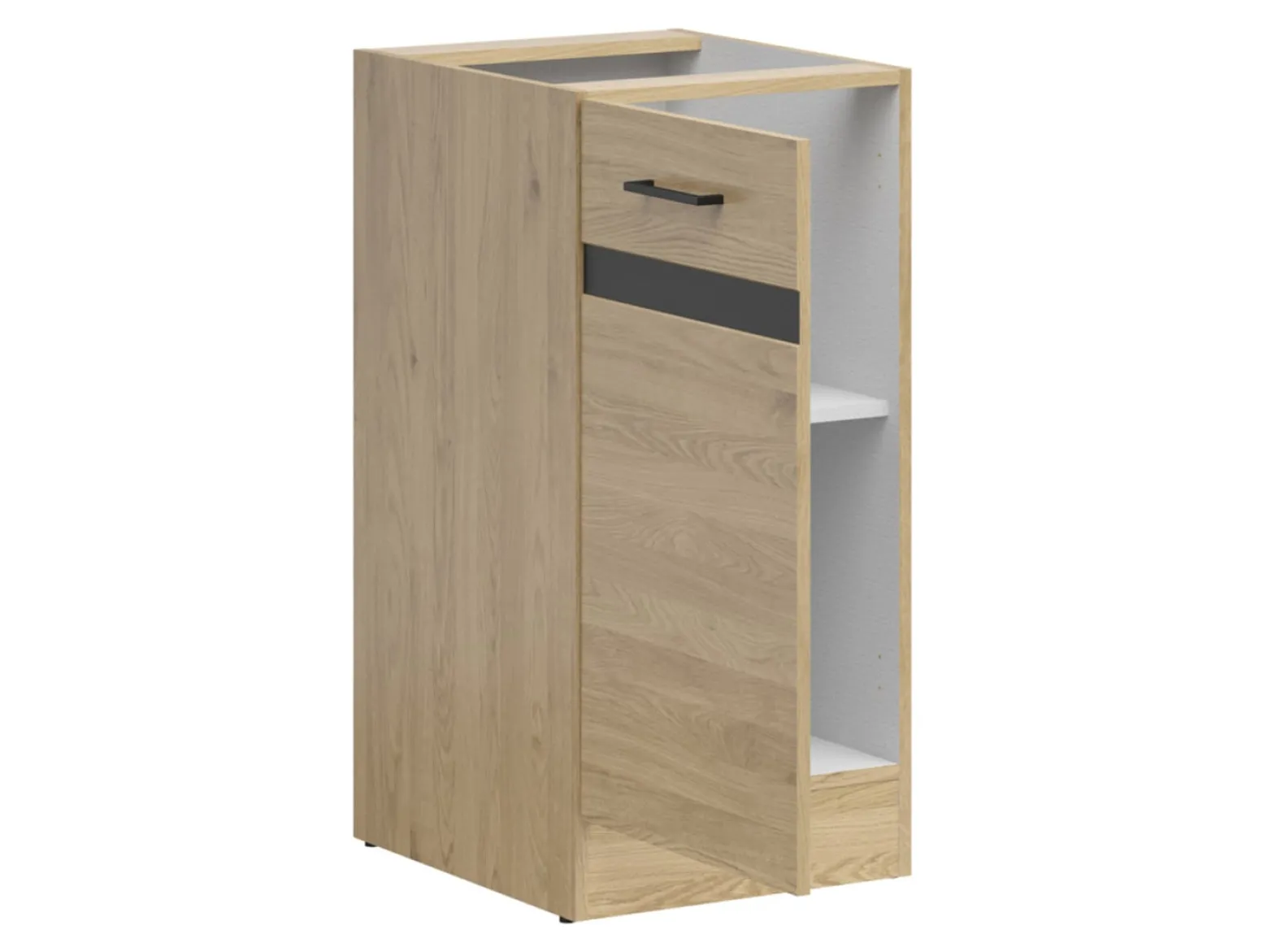 Szafka kuchenna dolna Junona Line 40 cm lewa z drzwiami dąb bernstein