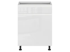 Szafka kuchenna dolna Sole 60 cm lewa biały połysk