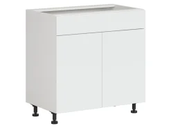 Szafka kuchenna dolna Top Line 2 80 cm dwudrzwiowa śnieżny super mat