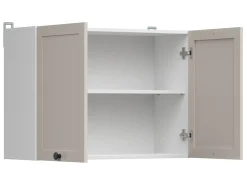 Szafka kuchenna górna Junona Line 80 cm z 2 drzwiami biały/uni kaszmir