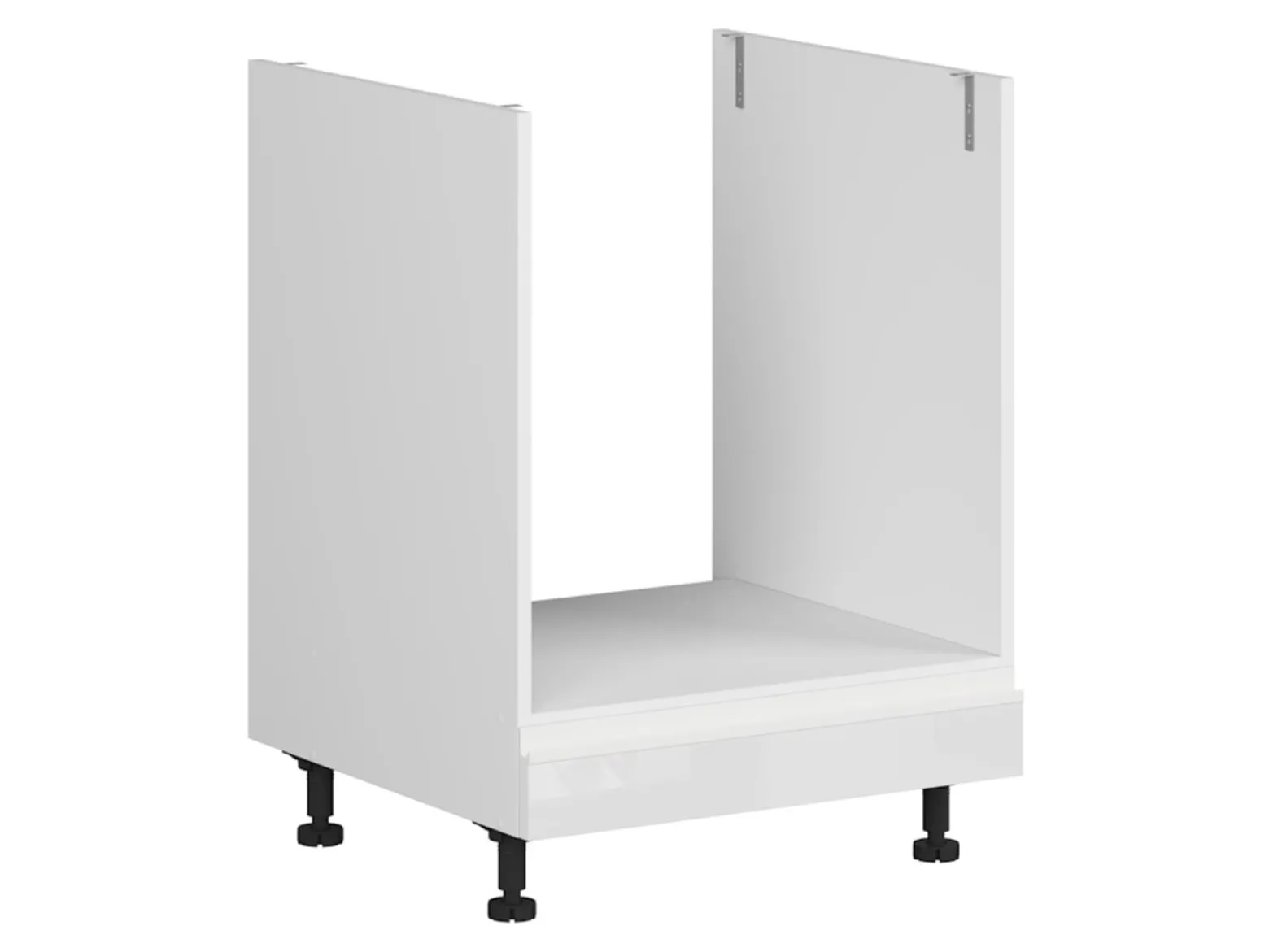 Szafka kuchenna pod zabudowę piekarnika Sole 60 cm biały połysk