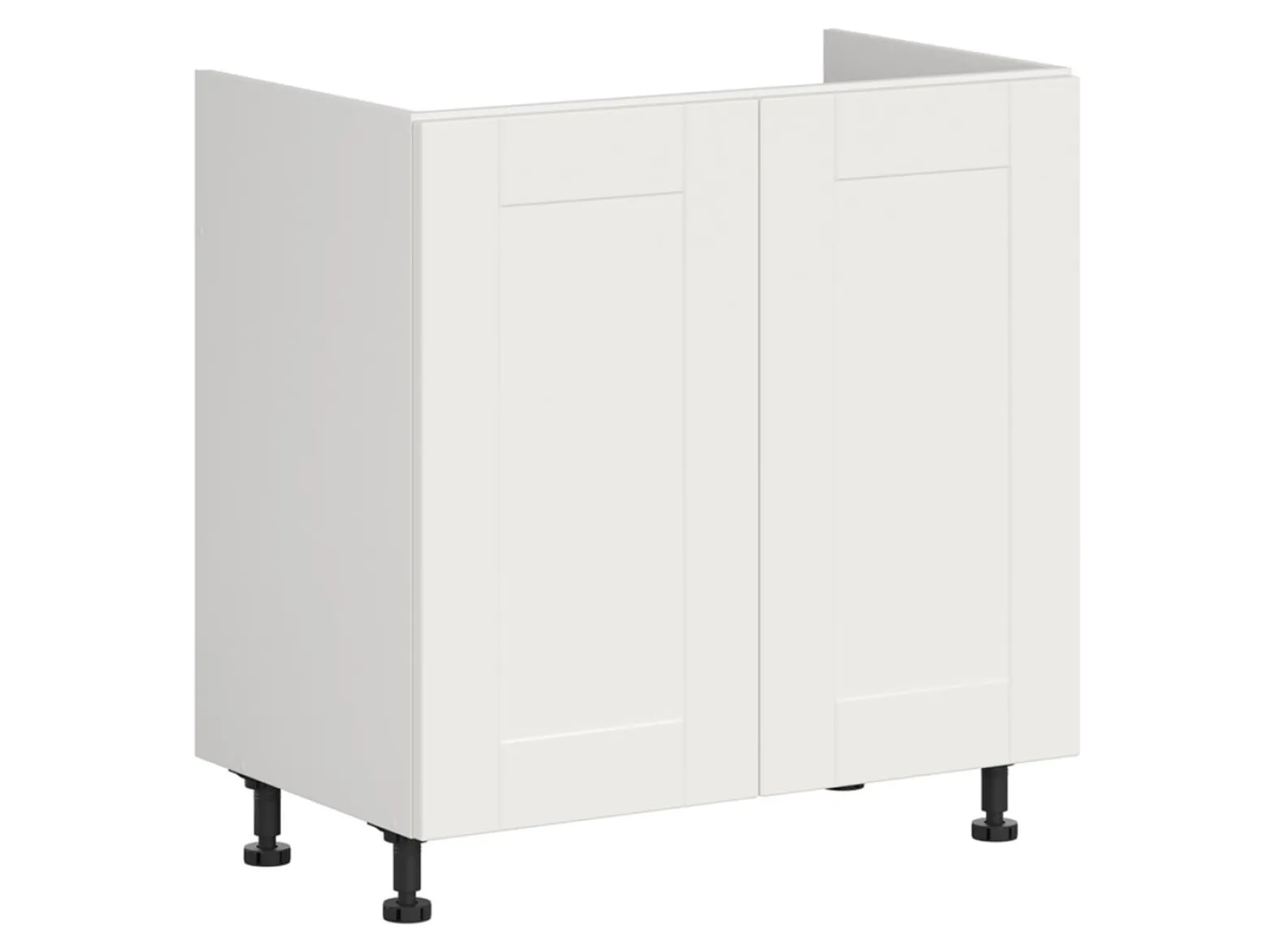 Szafka kuchenna pod zlewozmywak Edan 80 cm dwudrzwiowa biały canadian