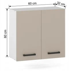 Szafka Kuchenna Wisząca 2d Górna 60cm Kaszmir