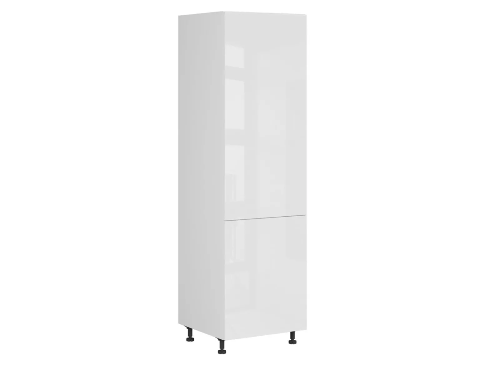 Szafka kuchenna wysoka Top Line 60 cm prawa z szufladami biały połysk