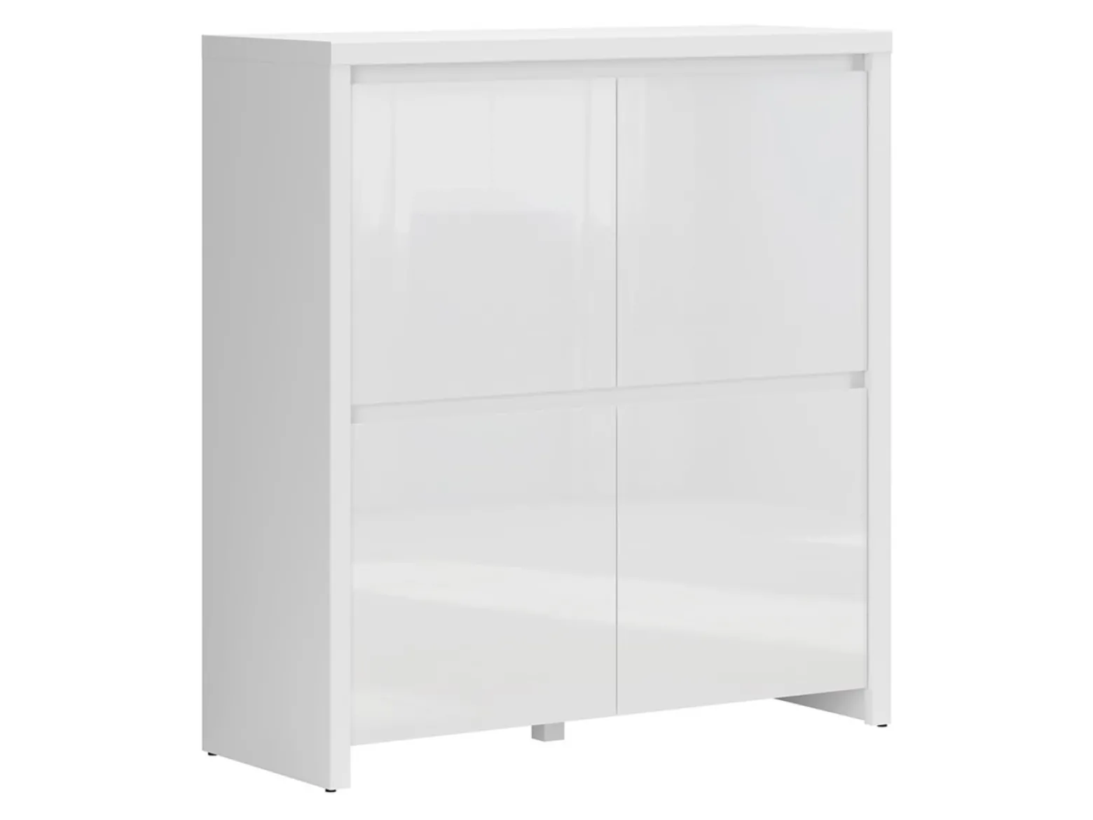 Szafka Larios 105 cm czterodrzwiowa biały połysk
