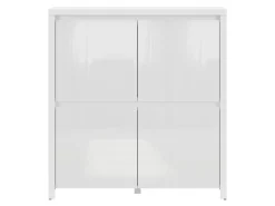 Szafka Larios 105 cm czterodrzwiowa biały połysk
