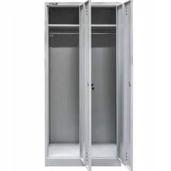 Szafka Metalowa Ubraniowa Socjalna BHP 180x80x50cm Szara Mega-M