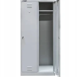 Szafka Metalowa Ubraniowa Socjalna BHP 180x80x50cm Szara Mega-M